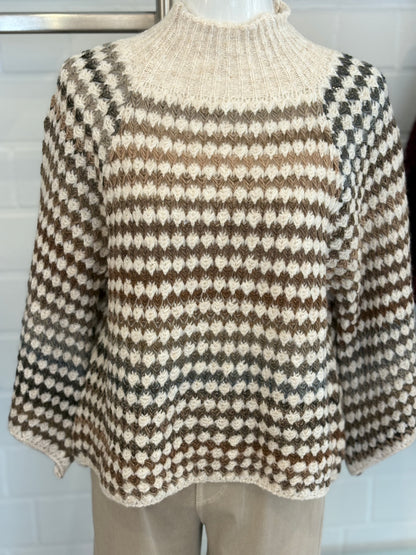 Pullover Strick gemustert