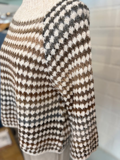Pullover Strick gemustert