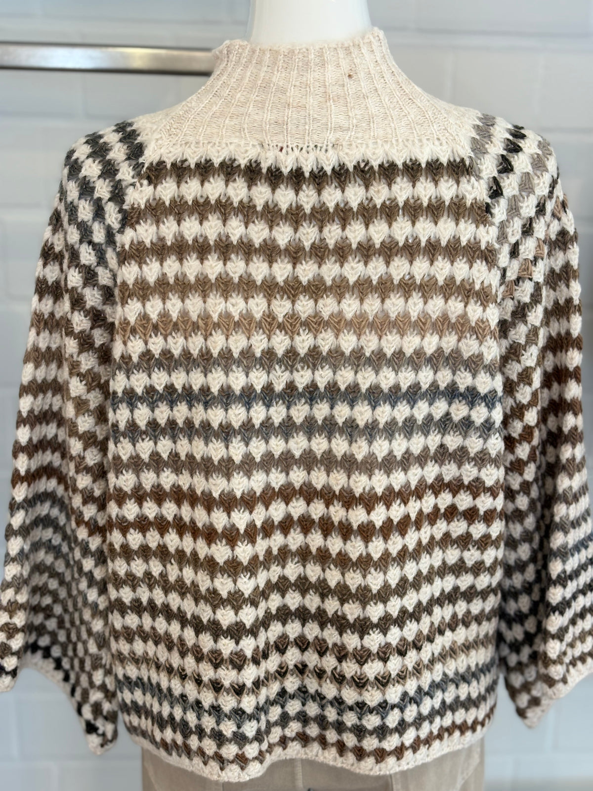 Pullover Strick gemustert