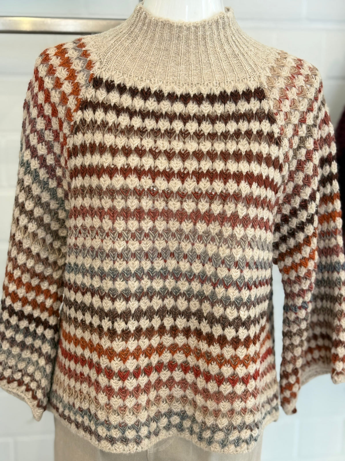 Pullover Strick gemustert