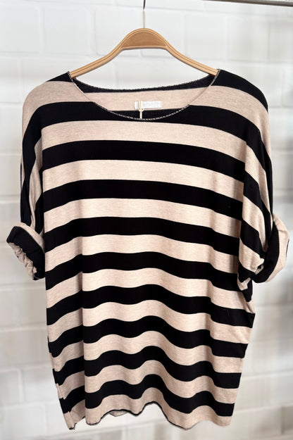 Langarmshirt oversize gestreift