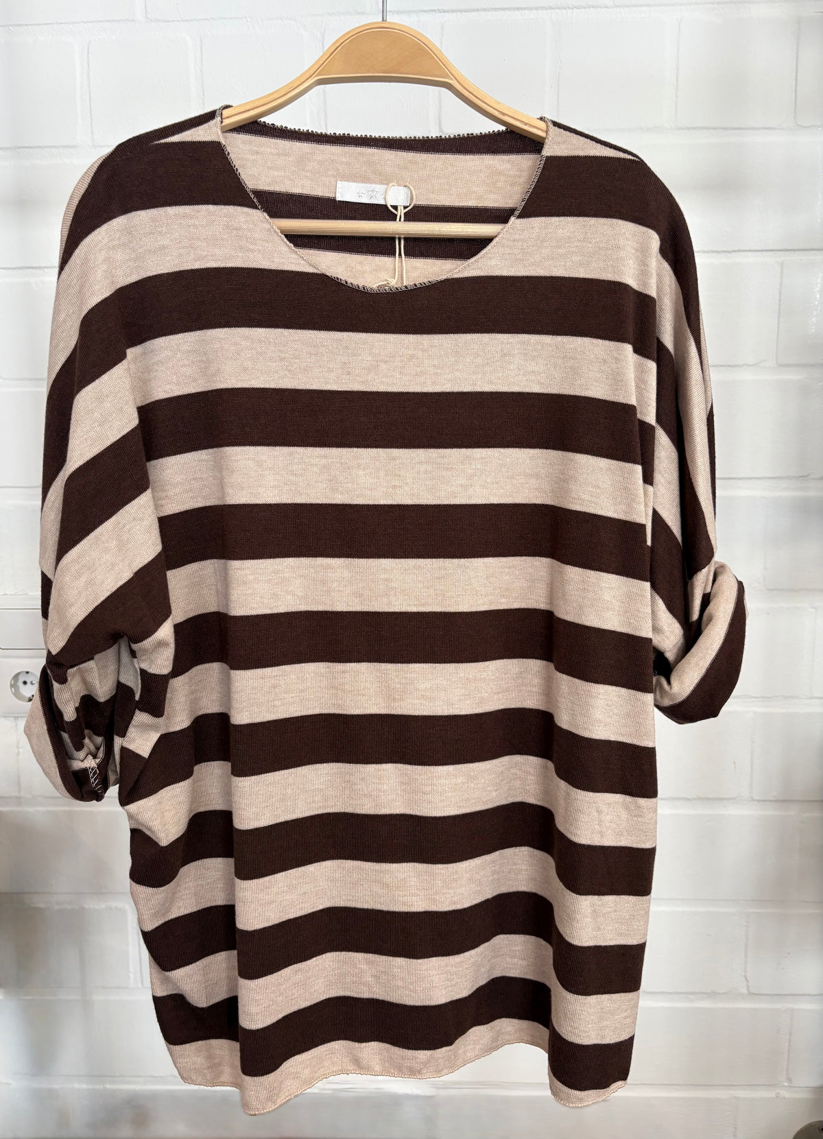 Langarmshirt oversize gestreift