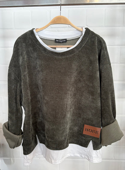 Sweatshirt "Layer" Cordoptik