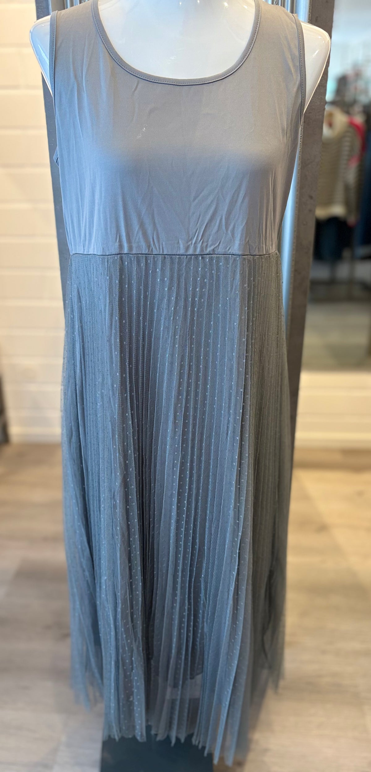 Trägerkleid Tüllkleid Punkte