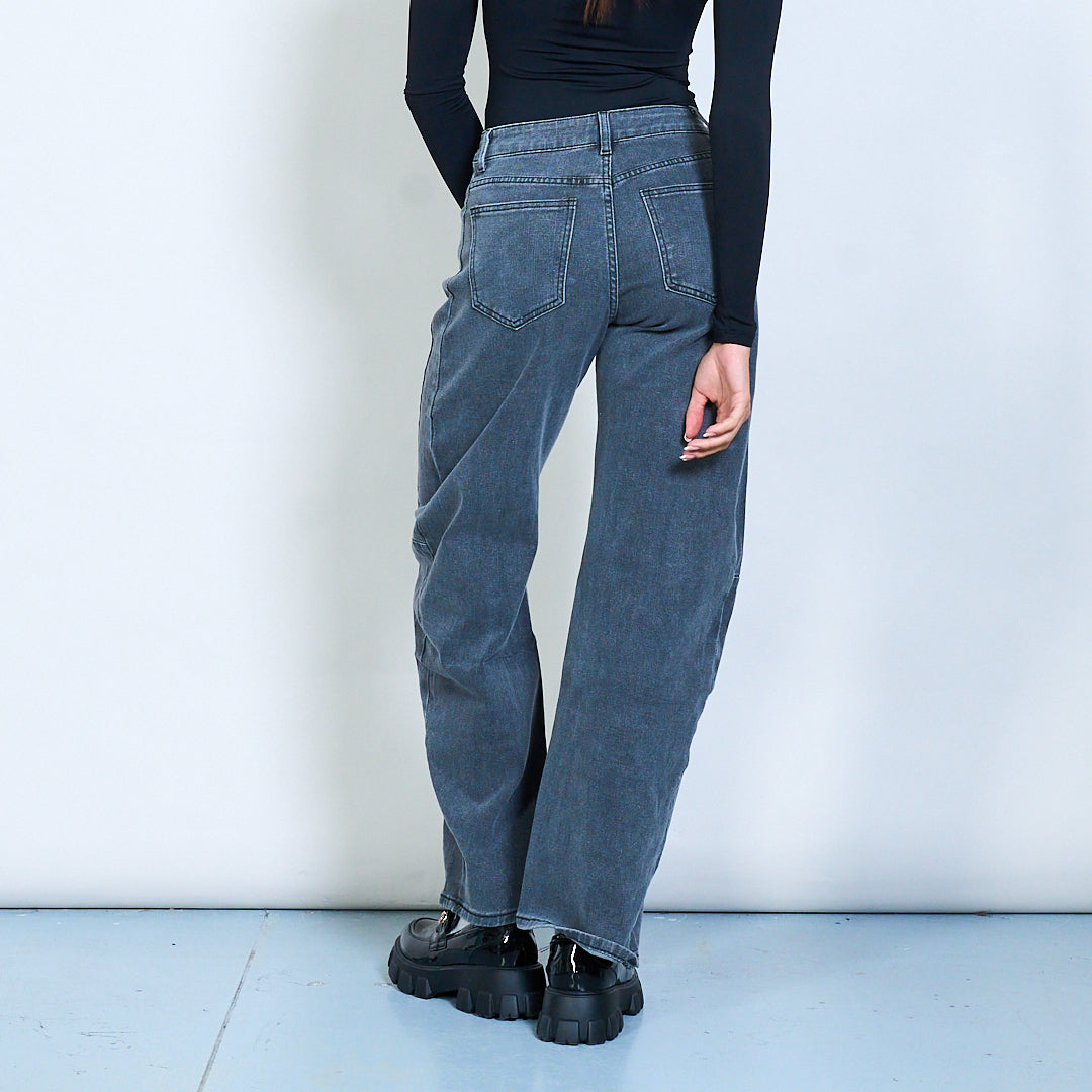 Hochgeschnittene Jeans