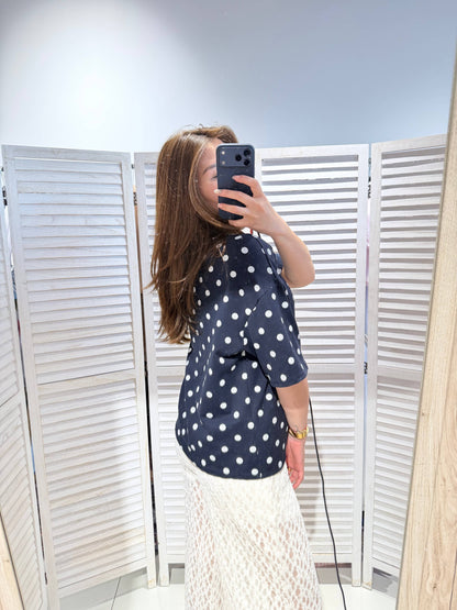 T-Shirt mit Polka-Dots