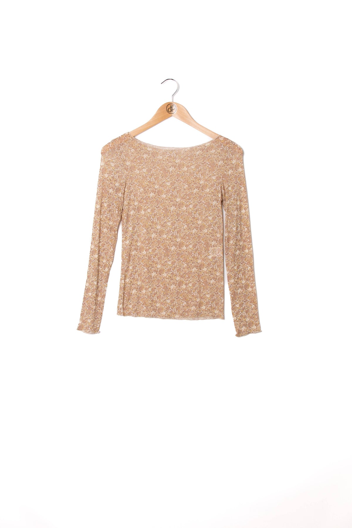 Große Größen Kaschmir-Top mit Liberty-Print