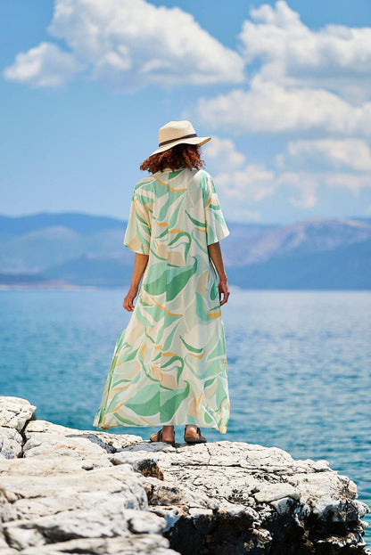 Kokkosammou Maxi-Kaftan Kythera