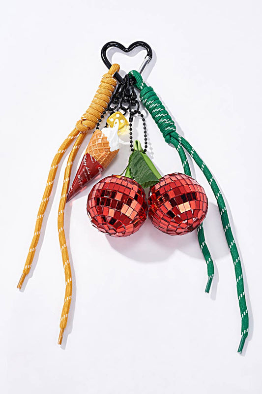 Grigri Taschenzubehör und Schlüsselanhänger Disco-Kirsche