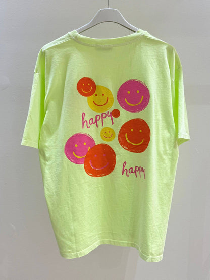 Bedrucktes T‑Shirt Damen Smiley