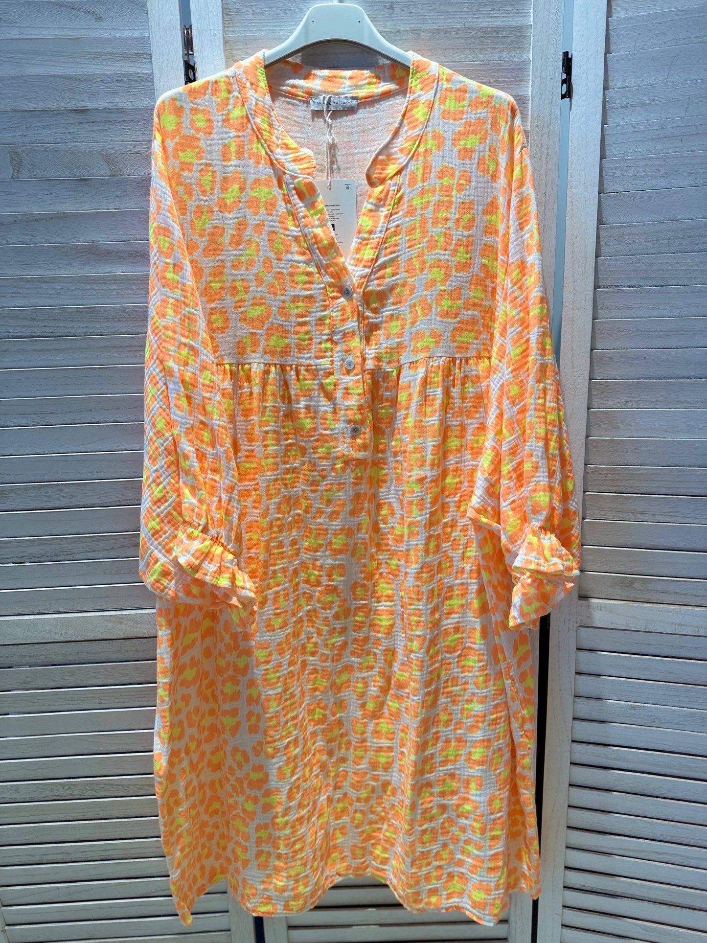 Leichtes Kleid Musselin mit Puffärmeln
