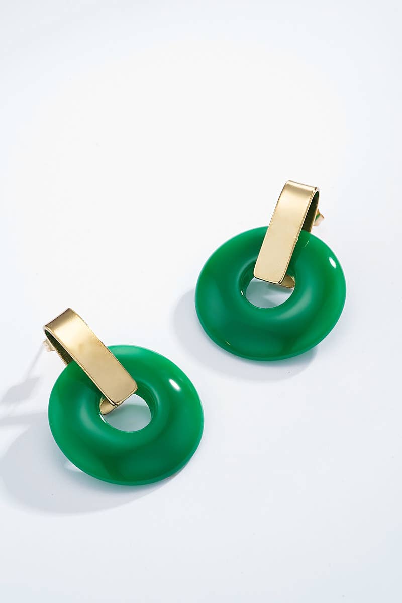 Edelstahlohrstecker rund