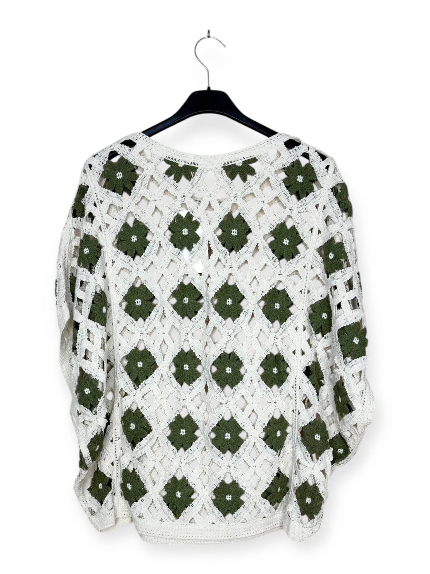 Durchbrochenes Top mit Blumenmuster
