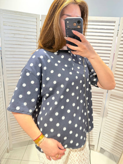 T-Shirt mit Polka-Dots