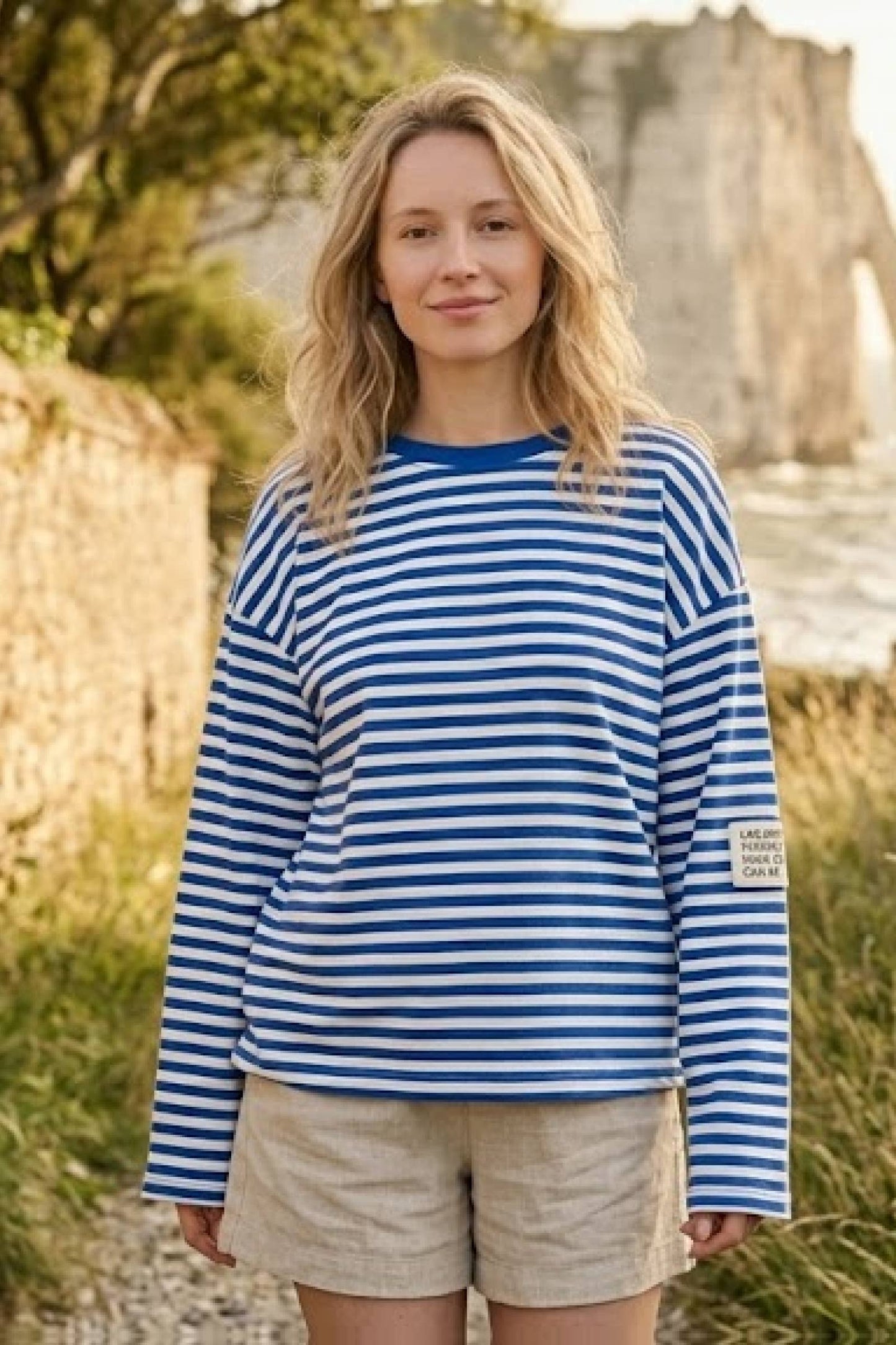 Langarm-T-Shirt mit Streifen