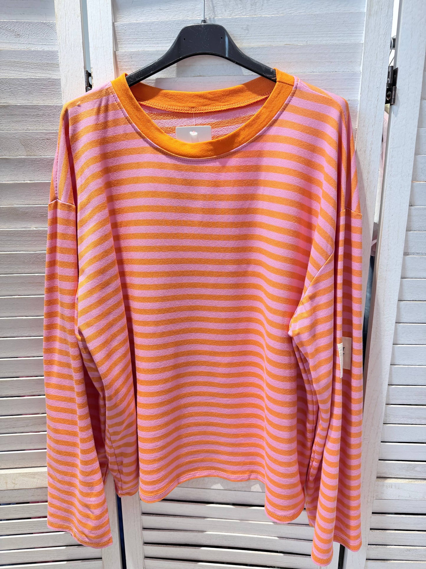 Gestreiftes T-Shirt Langarm