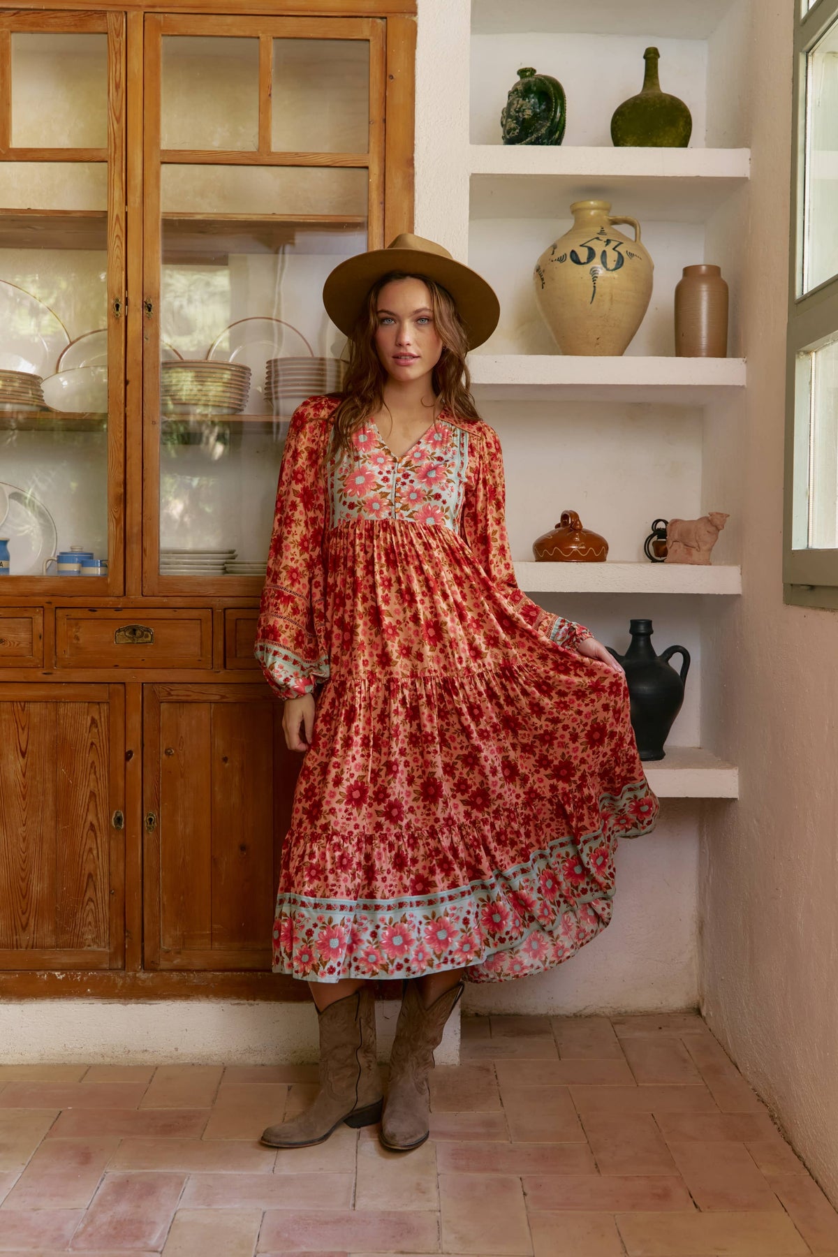 Lilliana Print Eve Midikleid