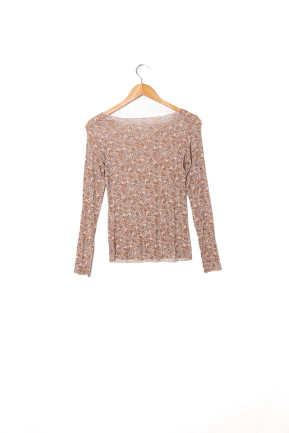 Große Größen Kaschmir-Top mit Liberty-Print