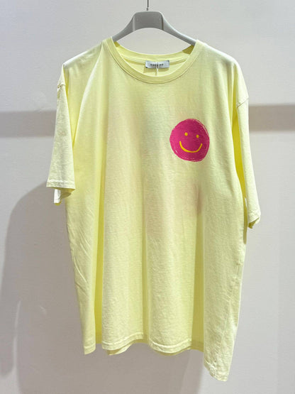 Bedrucktes T‑Shirt Damen Smiley