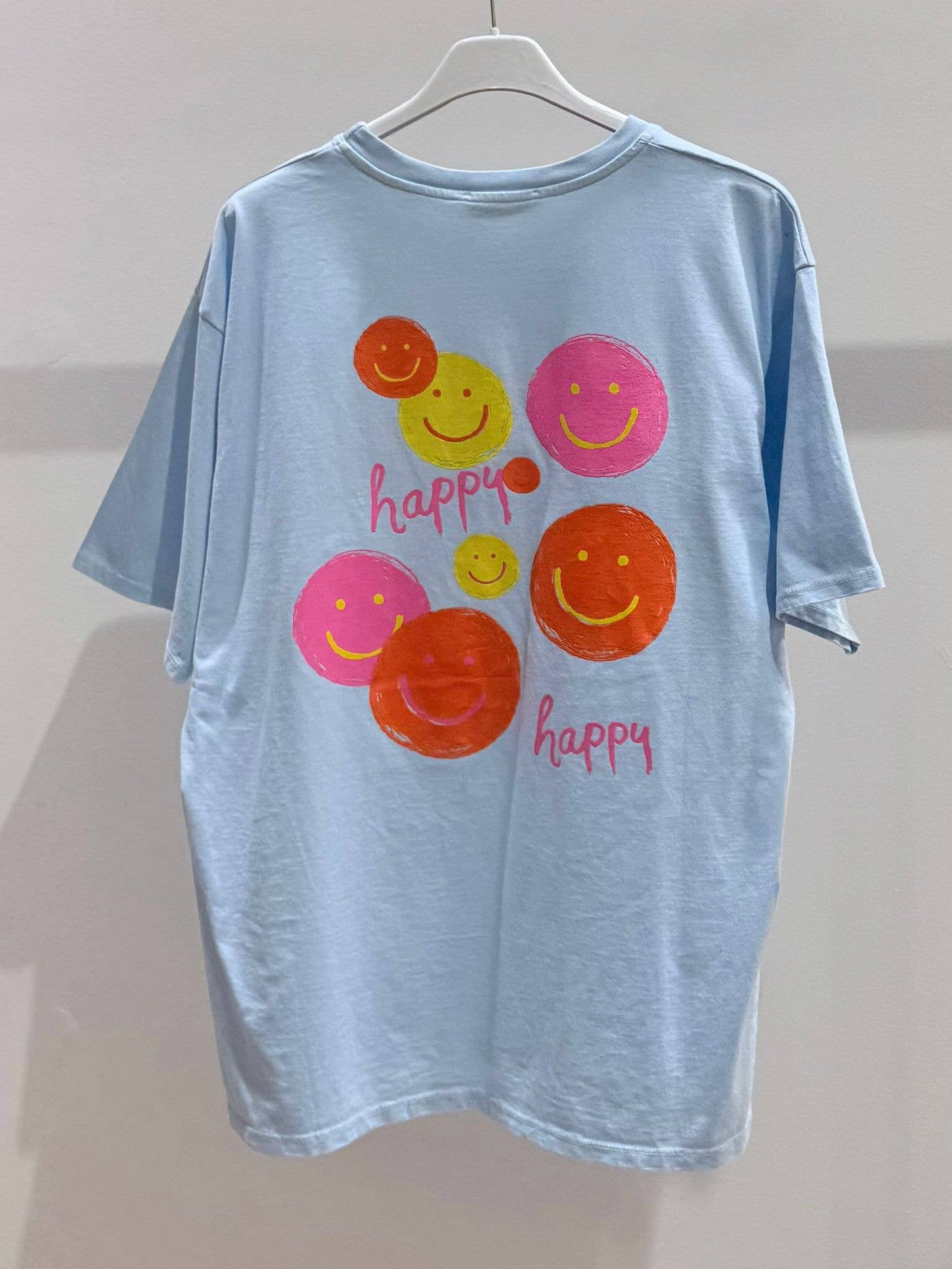 Bedrucktes T‑Shirt Damen Smiley