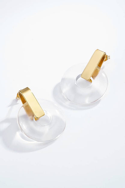 Edelstahlohrstecker rund
