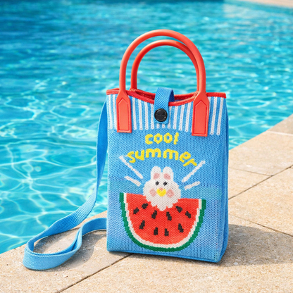 Pixie Bag Hase Sommer Wassermelone - Kleine Urlaubstasche Handytasche