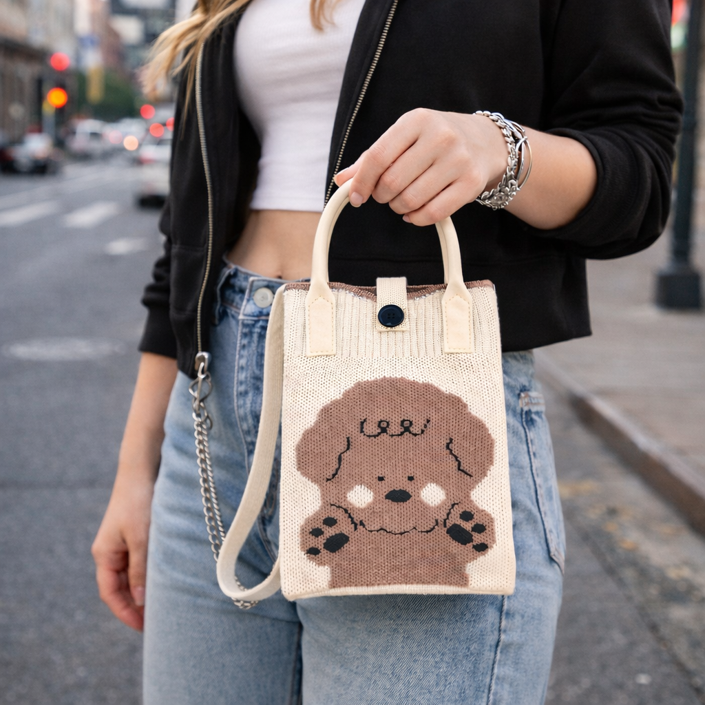 Pixie Bag Pudel Hund - Kleine Handytasche