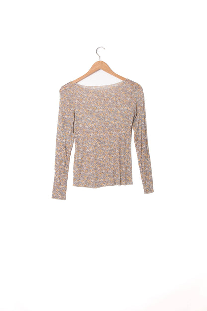 Große Größen Kaschmir-Top mit Liberty-Print