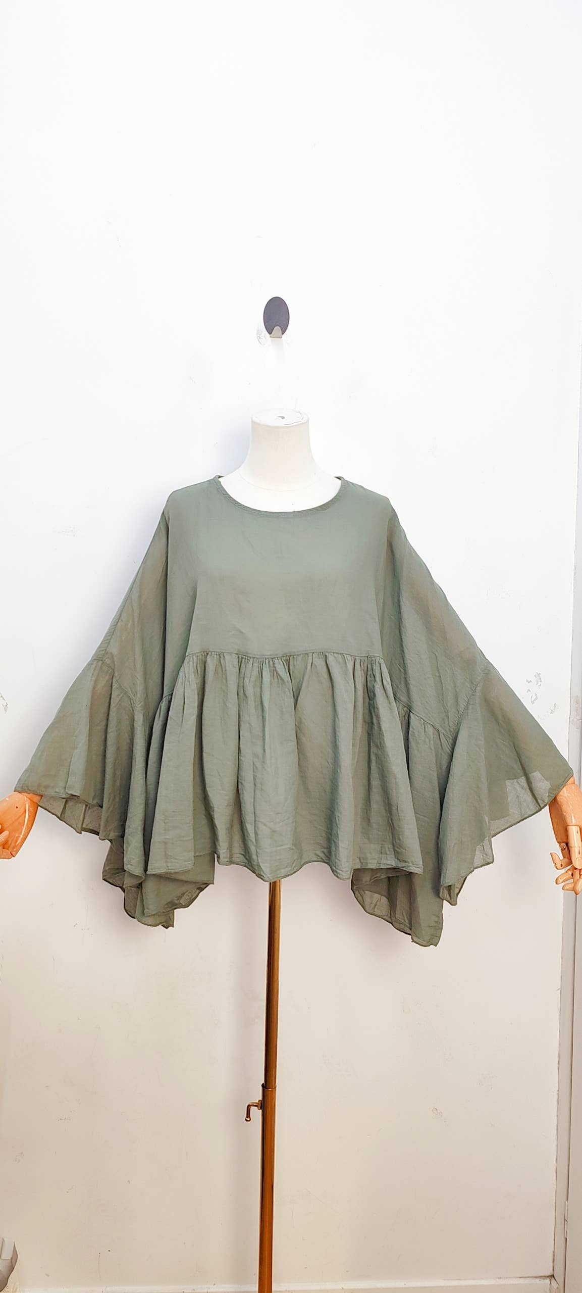 Bluse Oversized Fledermausärmel