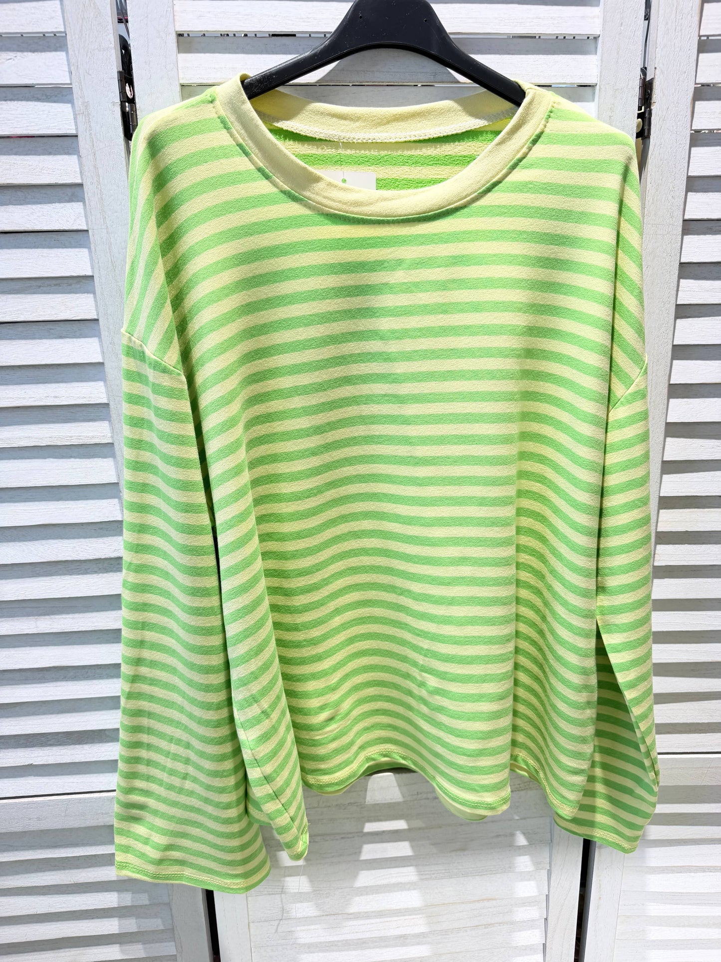 Gestreiftes T-Shirt Langarm