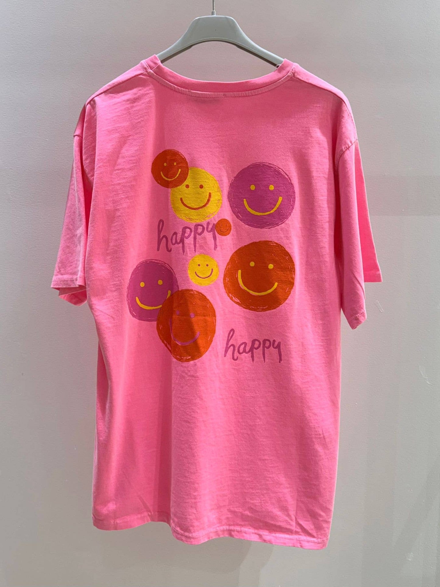 Bedrucktes T‑Shirt Damen Smiley
