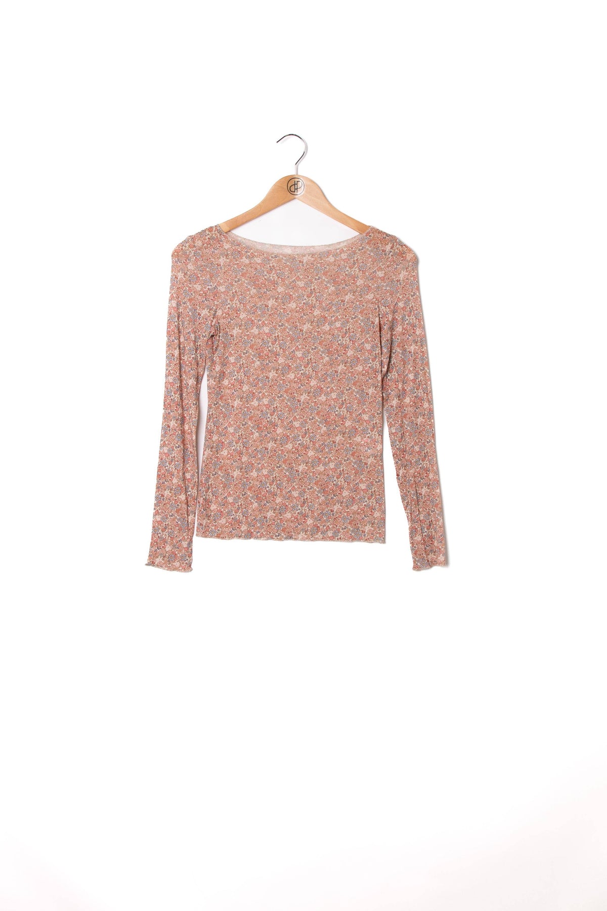 Große Größen Kaschmir-Top mit Liberty-Print