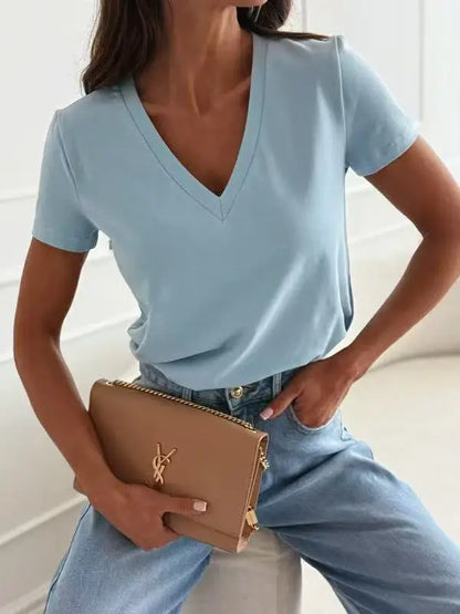Damen T-Shirt V-Ausschnitt - 2223