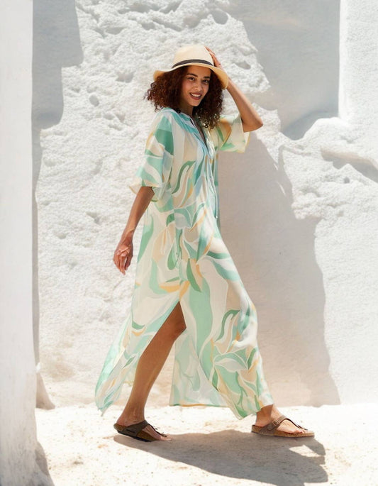 Kokkosammou Maxi-Kaftan Kythera