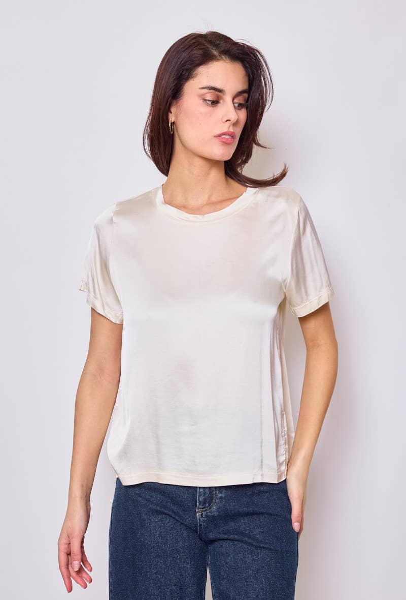 Kurzärmeliges Jersey-T-Shirt