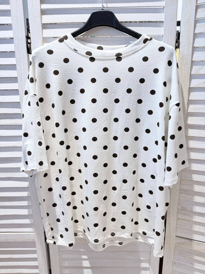 T‑Shirt mit Punkten