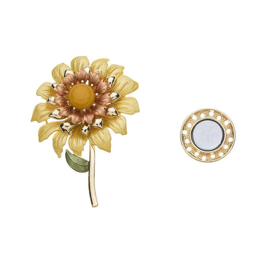 Brosche - Sonnenblume